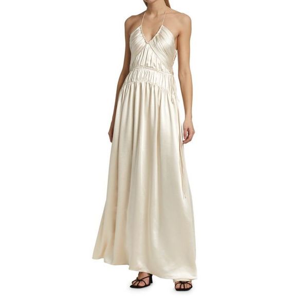 Jonathan Simkhai Dresses & Skirts - JONATHAN SIMKHAI Clementine Open Back Halter Gown